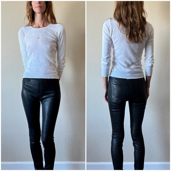 Gap 1969 Leather Pull-On Legging Jean 26 XS - Picture 2 of 7